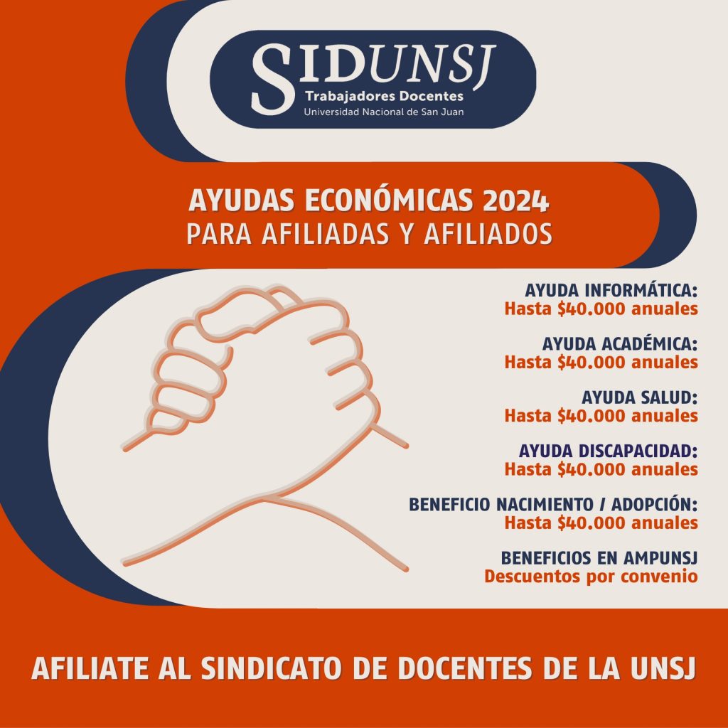 AYUDAS ECONÓMICAS SiDUNSJ 2024 | SiDUNSJ