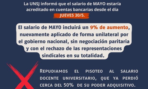 Salarios de MAYO 2024