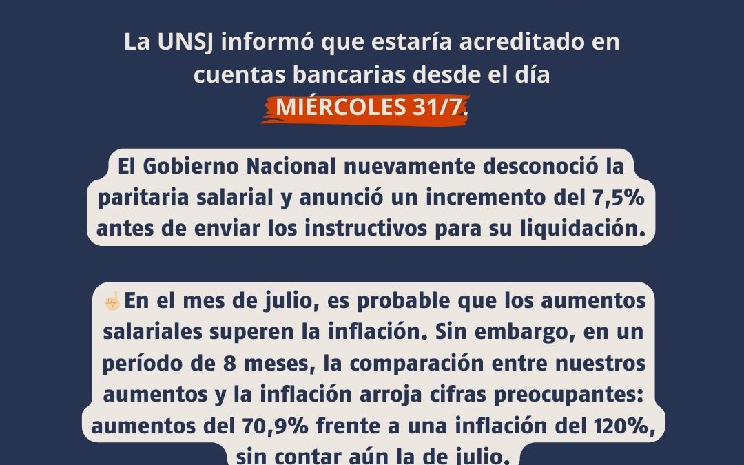 Salario de Julio