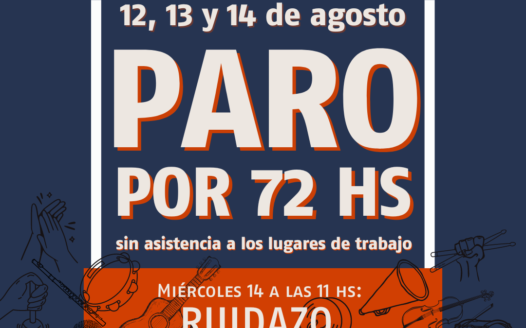 PARO POR 72 HS Y RUIDAZO: SIN BECAS NI SALARIOS DIGNOS, NO HAY UNIVERSIDAD PÚBLICA DE CALIDAD