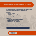 CONFORMACIÓN DE LA JUNTA ELECTORAL DE SIDUNSJ