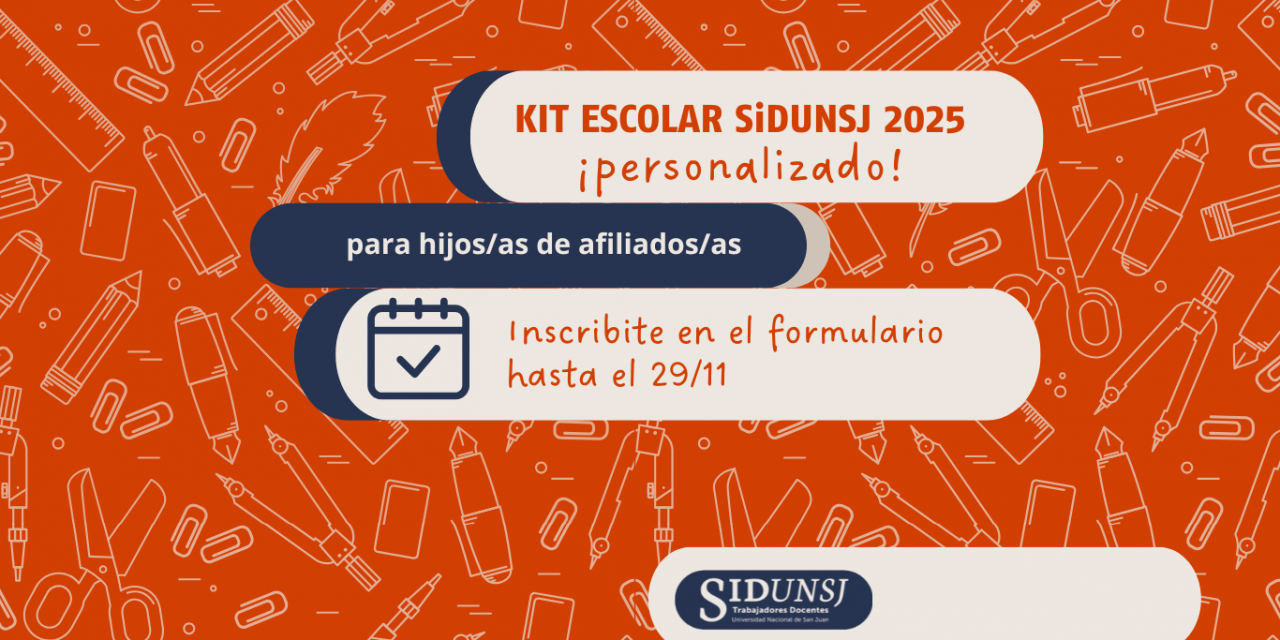 KIT ESCOLAR 2025 ¡PERSONALIZADO!