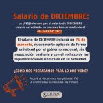 Salarios diciembre y enero