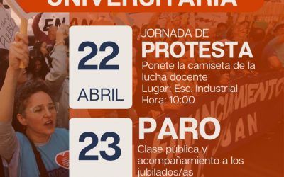23 DE ABRIL: PARO UNIVERSITARIO