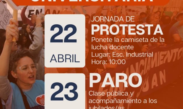 23 DE ABRIL: PARO UNIVERSITARIO