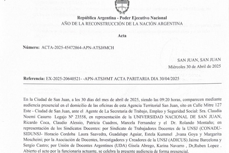 SiDUNSJ conquistó el pago de suplencias y una nueva normativa para los cargos RACE en los IPUs