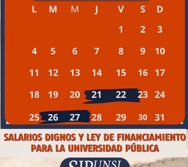 PARO POR 48 HS: 21 y 22 de agosto