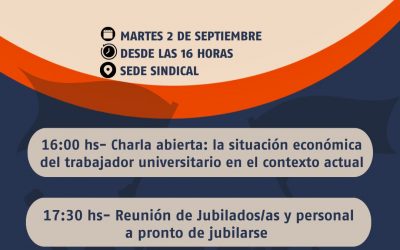 Este martes el SiDUNSJ llevará adelante dos actividades en el marco del PARO POR 48 HORAS.