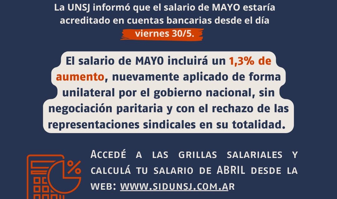 Salario de MAYO