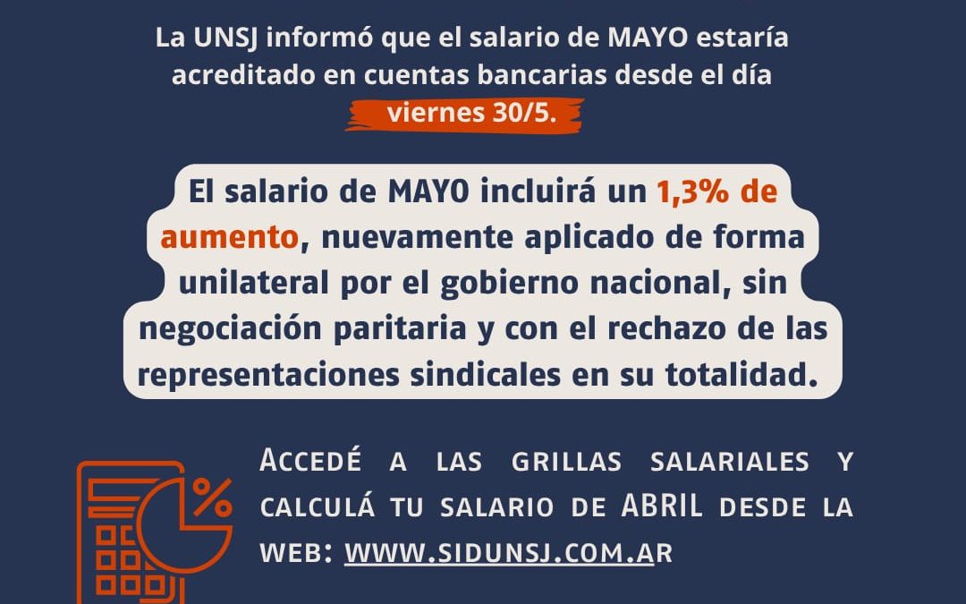Salario de MAYO