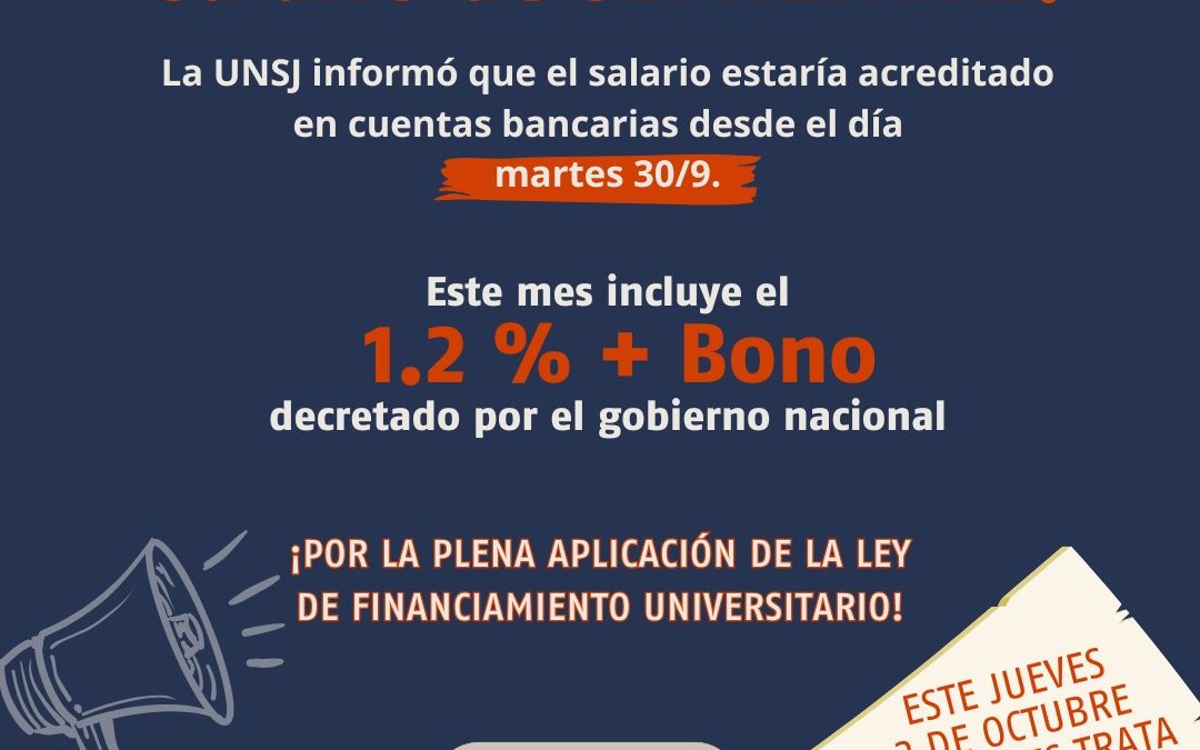 Salario SEPTIEMBRE