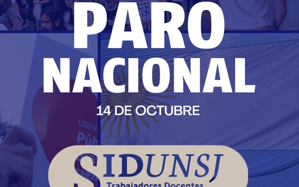 PARO NACIONAL: 14 DE OCTUBRE