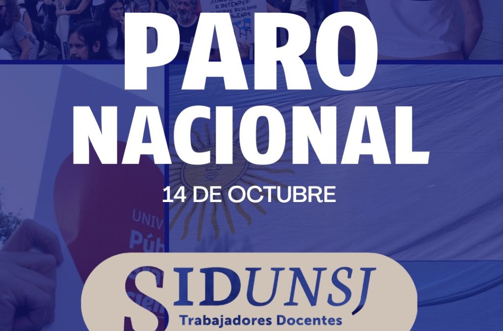 PARO NACIONAL: 14 DE OCTUBRE