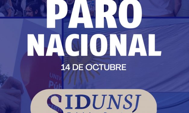 PARO NACIONAL: 14 DE OCTUBRE
