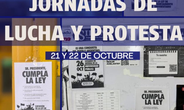 La docencia universitaria dijo NO a la postergación de la LEY de financiamiento universitario 