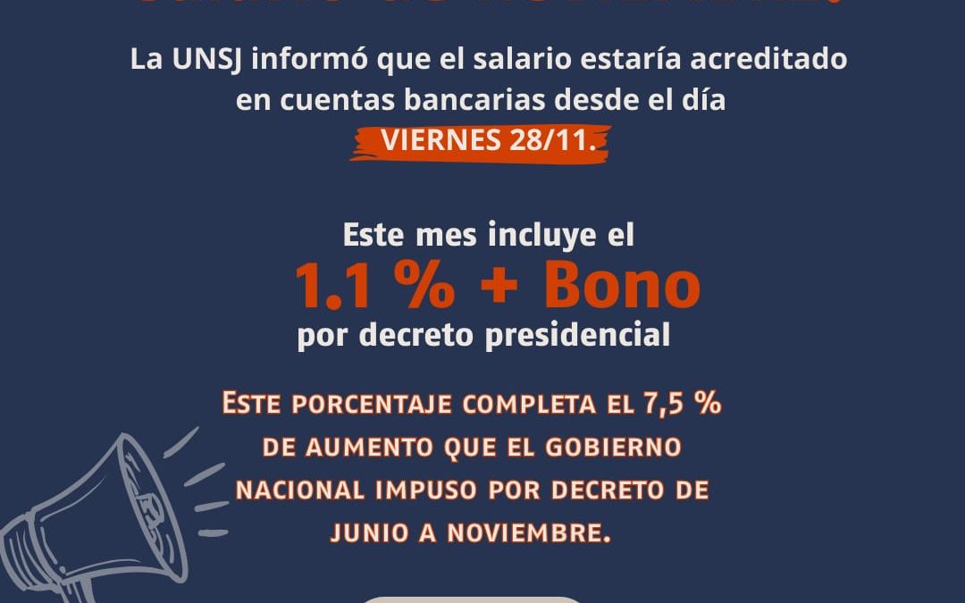 💸 SALARIO DE NOVIEMBRE