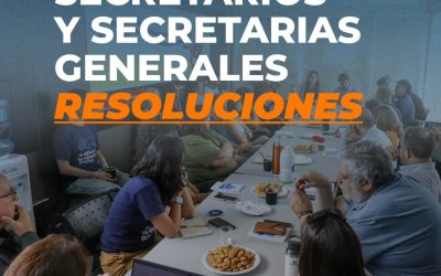 SiDUNSJ participó del plenario de Secretarios/as Generales de CONADU