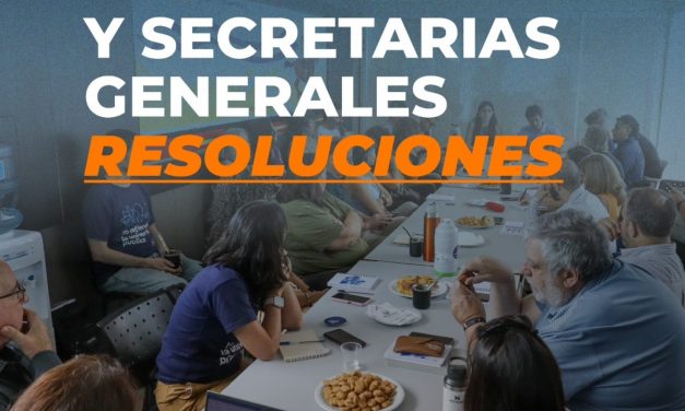 SiDUNSJ participó del plenario de Secretarios/as Generales de CONADU