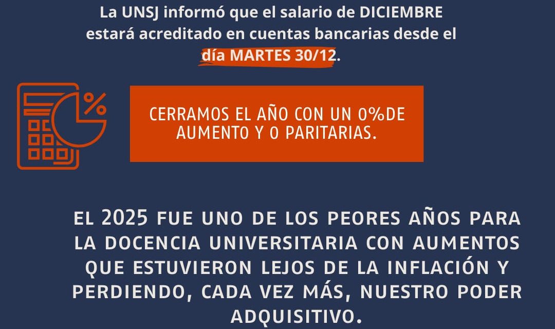Salario de diciembre, y Milei no cumple la ley