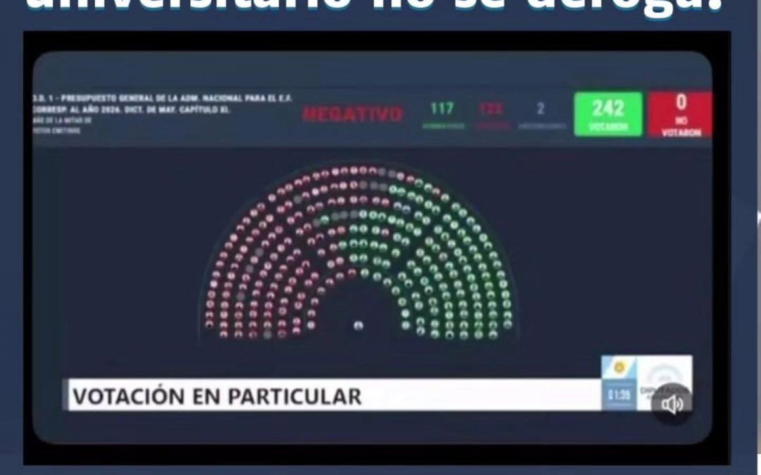 SE FRENÓ LA DEROGACIÓN: LA LUCHA DIO RESULTADO