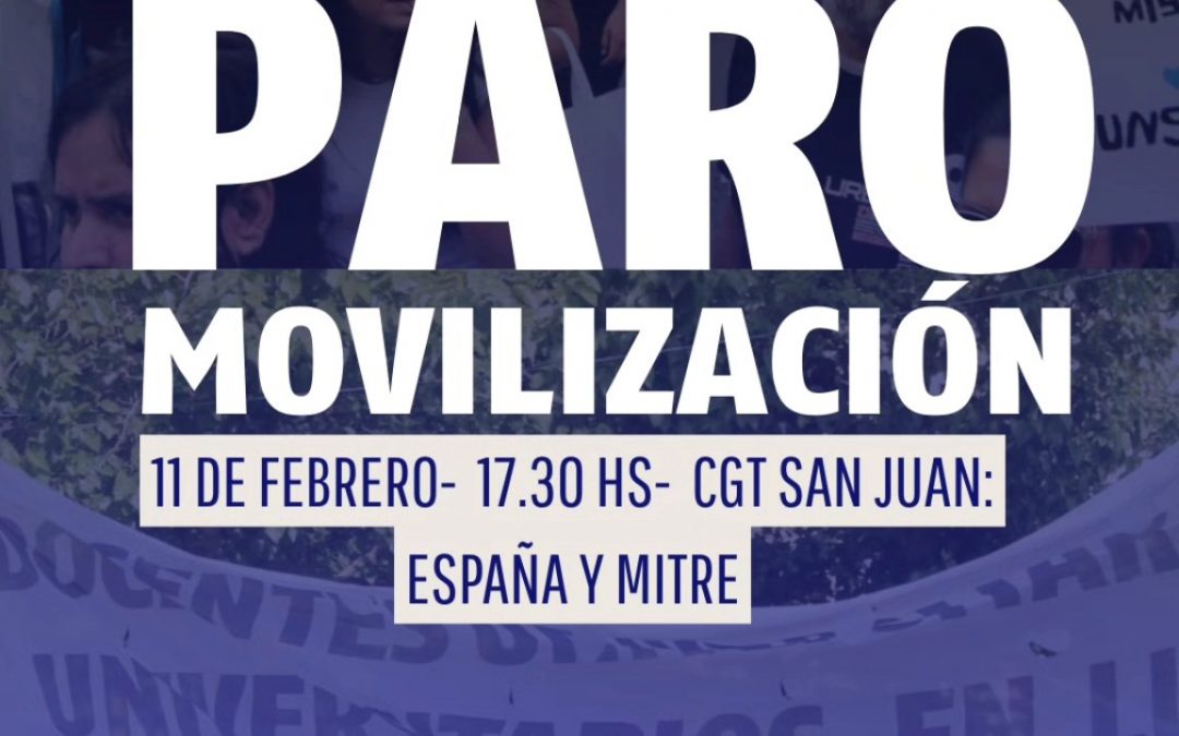 PARO Y MOVILIZACIÓN CONTRA LA REFORMA LABORAL