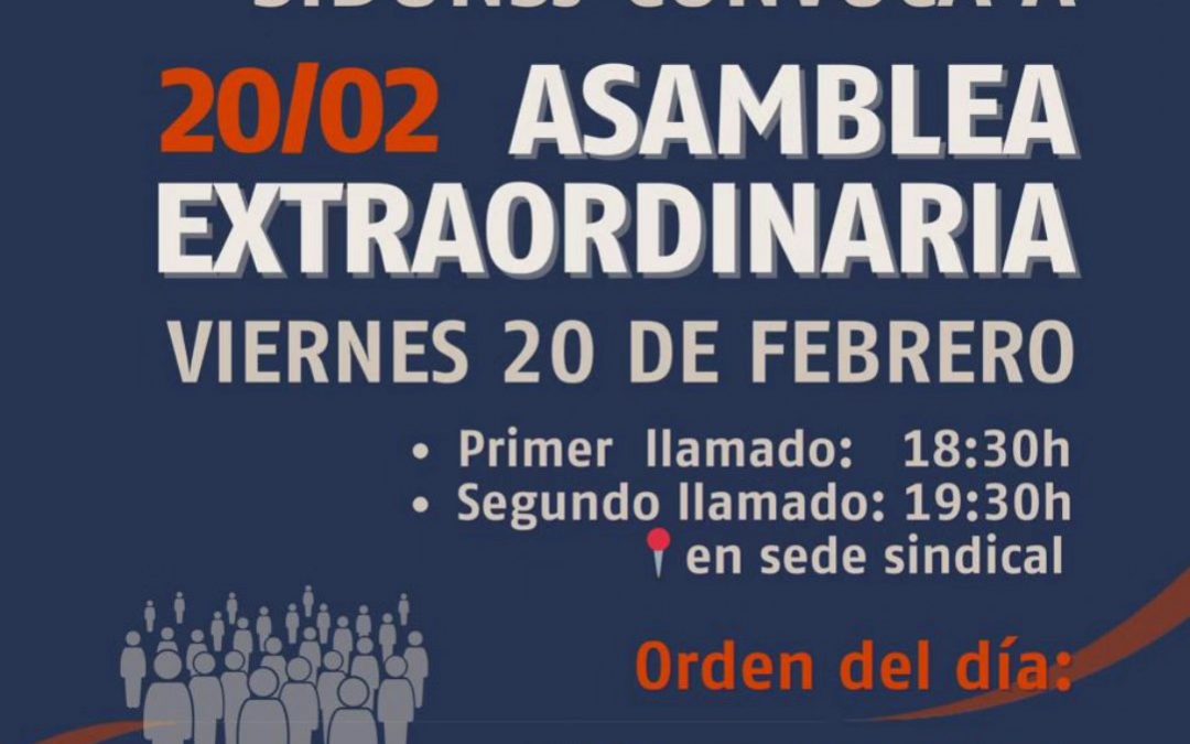 Asamblea Extraordinaria – SiDUNSJ