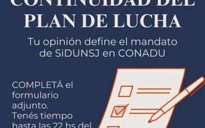 *Tu opinión define el mandato de SiDUNSJ en CONADU*