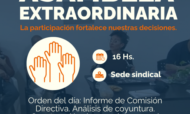 📣 ASAMBLEA EXTRAORDINARIA
