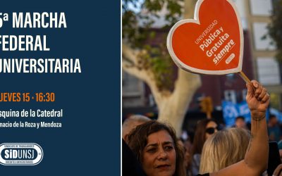 SiDUNSJ convoca a la 5ª Marcha Federal Universitaria